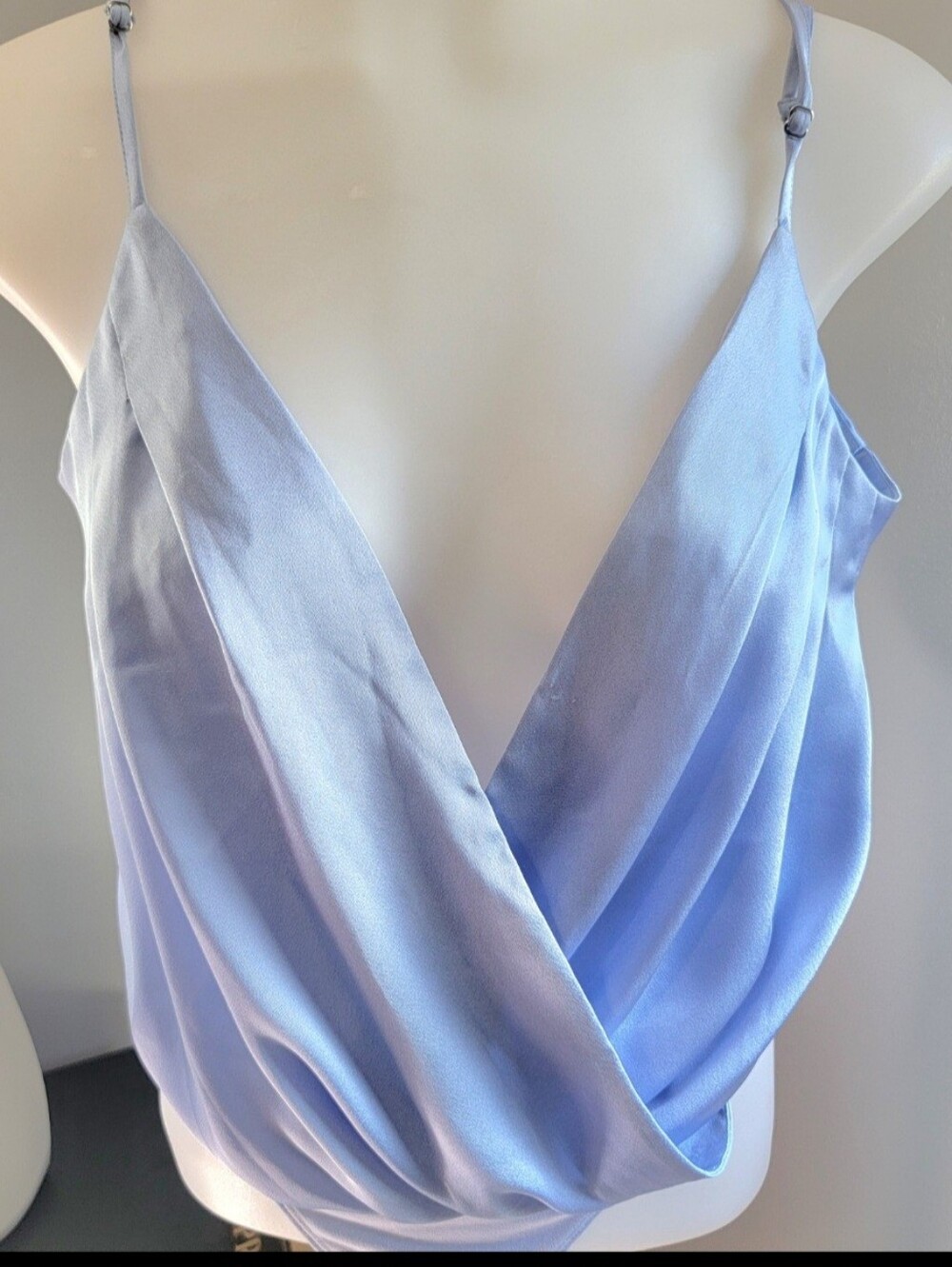 Express Light Blue Bodysuit Size M